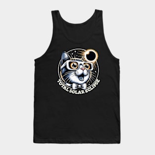 Funny Eclipse Cat Tank Top